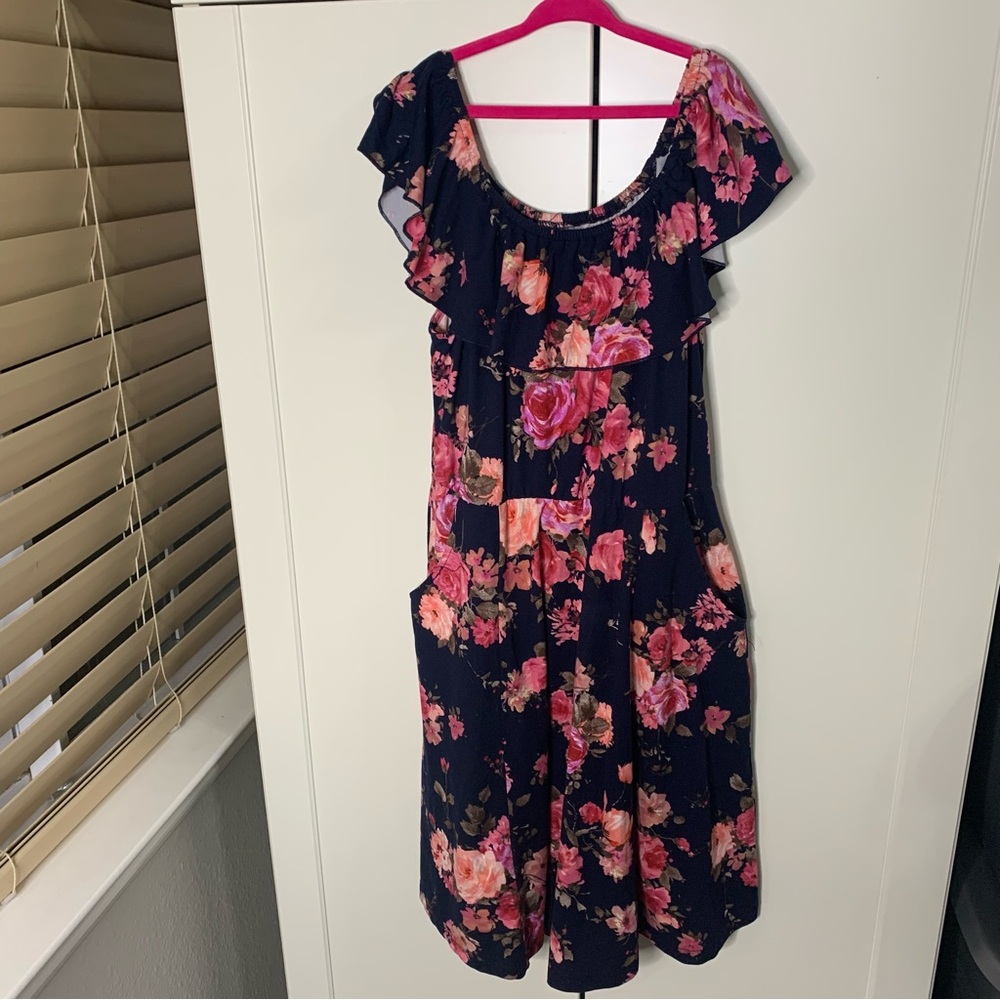 Girl’s Justice Floral Ruffled Sun Dress